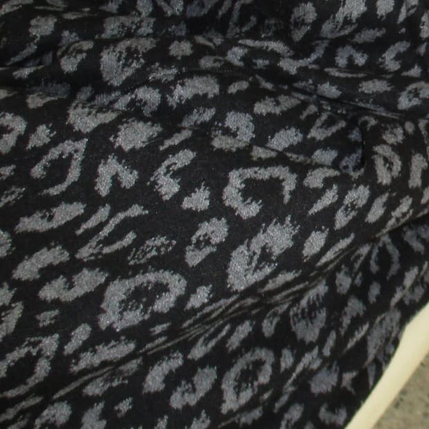 레오파드 기모 팬츠 블랙 남여공용