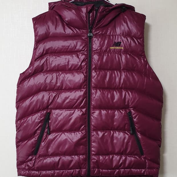 뉴발란스 후드 패딩 조끼 95사이즈