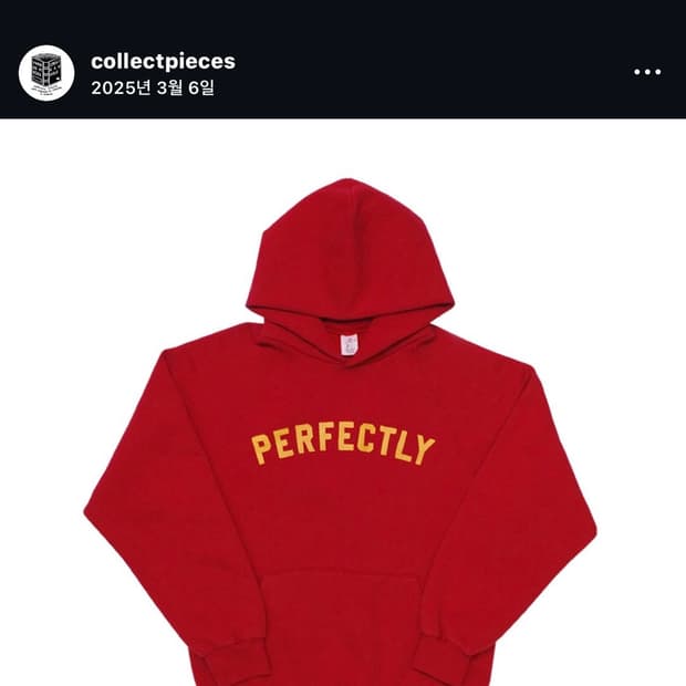 (구매) 컬렉트피시스 래글런 퍼펙틀리 후드 M