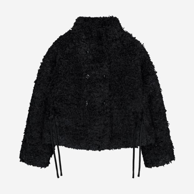 코이세이오 퍼자켓 블랙 COYSEIO Fur Jacket