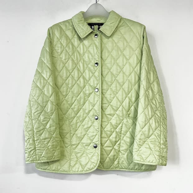 버버리 라임 퀼팅 자켓