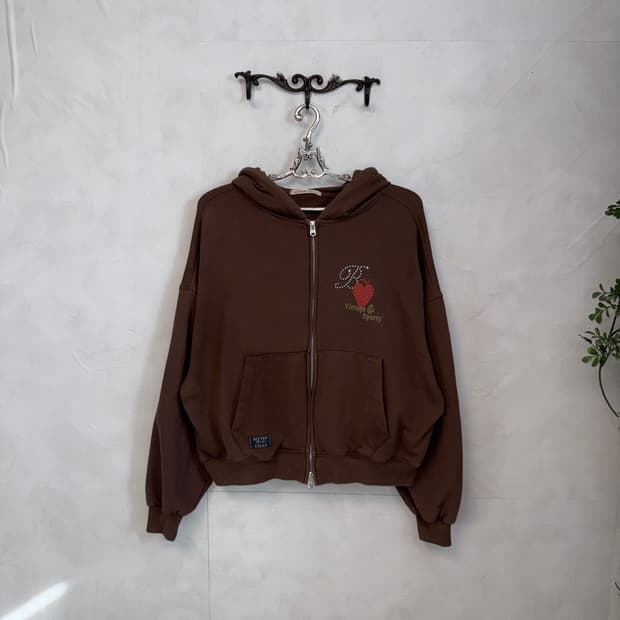 Bittercells Star Sporty hood zipup brown