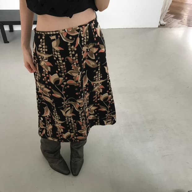 vintage pattern skirt