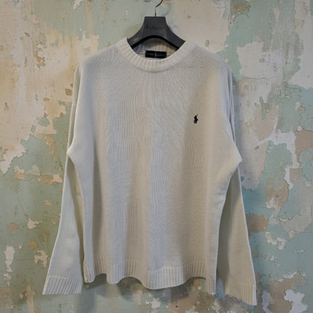 폴로 랄프로렌 아이보리 니트 2XL
