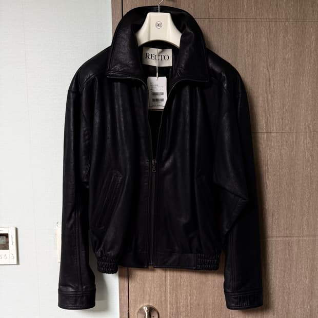 [XL]렉토 25ss 하이넥 레더 자켓
