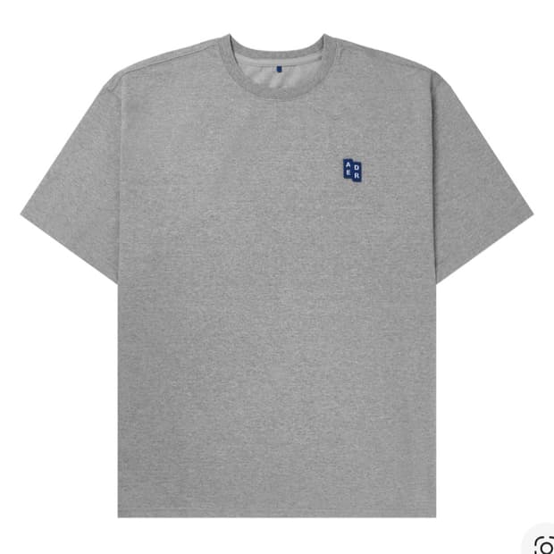 아더에러 시그니피컨트 TRS/BL 태그 티셔츠 01 그레이