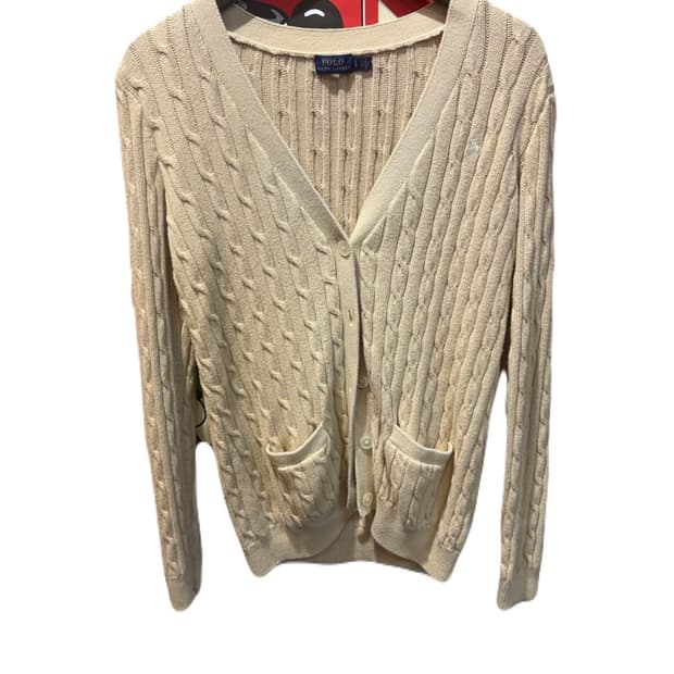 폴로 랄프로렌 꽈배기 가디건