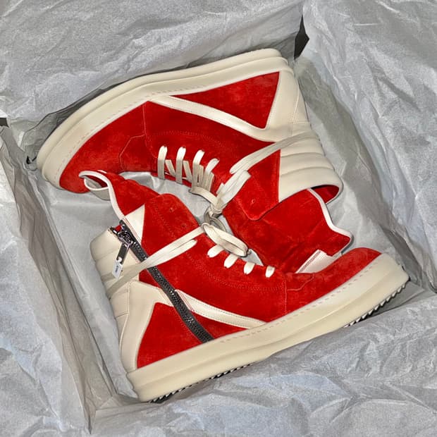 릭오웬스 지오바스켓 카넬리언 레드 45