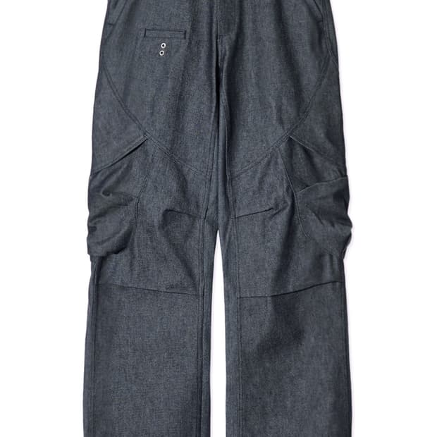 구해요) CORE:14 SHELL CARGO PANTS (INDIGO)