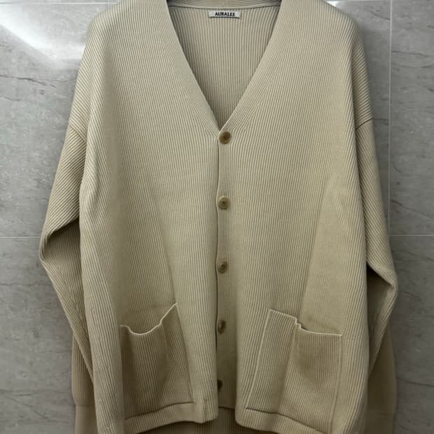 [남성] 오라리 울 니트 가디건