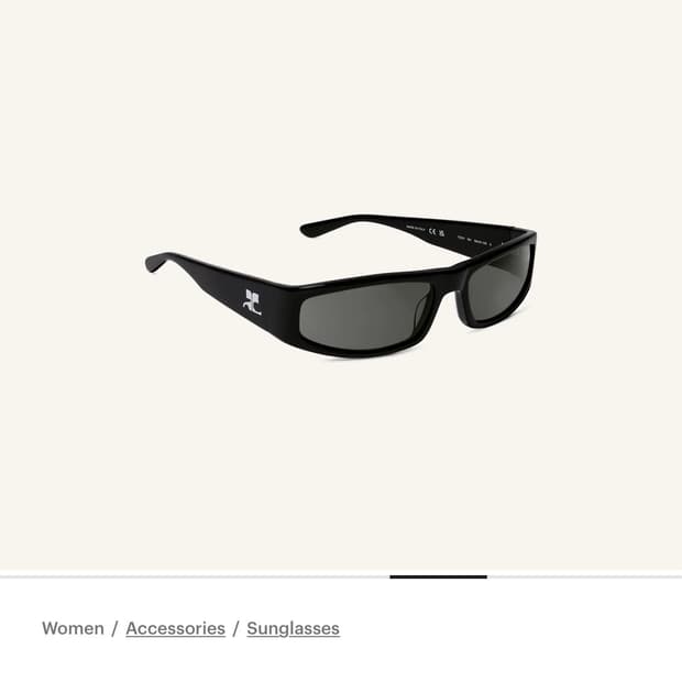 Courreges 꾸레쥬 tech 선글라스 블랙