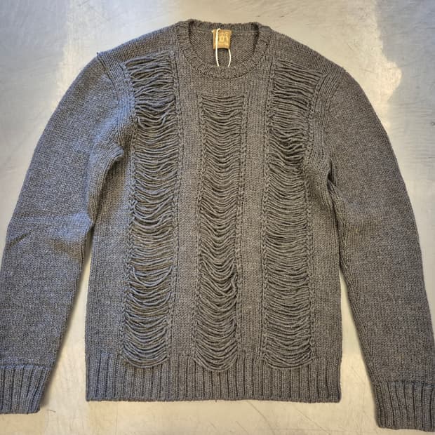 TRUSSARDI destroyed knit