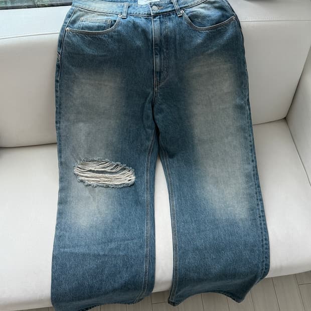 웨이비니스 무브먼트 데미지 데님 팬츠