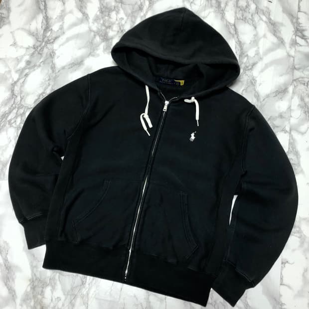 폴로 랄프로렌 후드집업 자켓 블랙