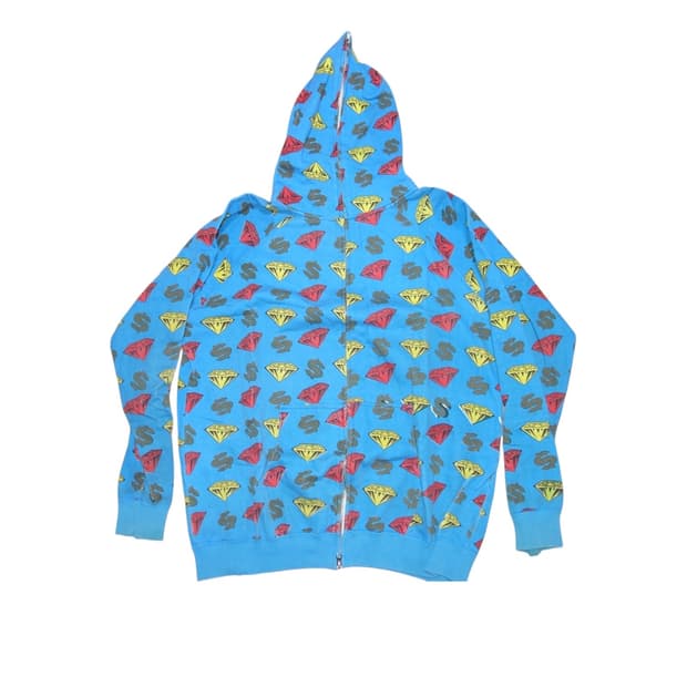 •빌리네어 보이즈 클럽 패턴 후드집업