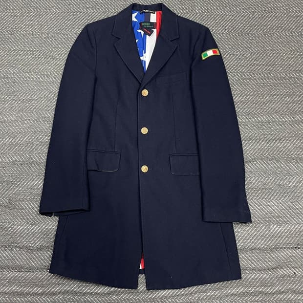 10꼬르소꼬모 금장 버튼 모직 코트 v0224