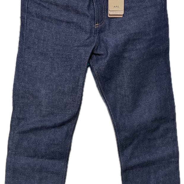 아페쎄 apc 진 스탠다드 셀비지 청바지