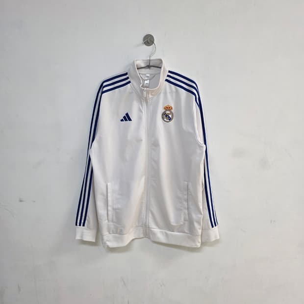 아디다스 레알마드리드 트레이닝탑 져지 흰파 