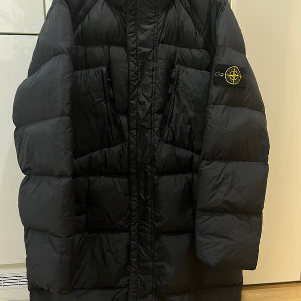 스톤아일랜드 크링클랩스 롱패딩 xl