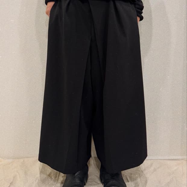 요지야마모토 x 마르키클럽 와이드 하카마 팬츠