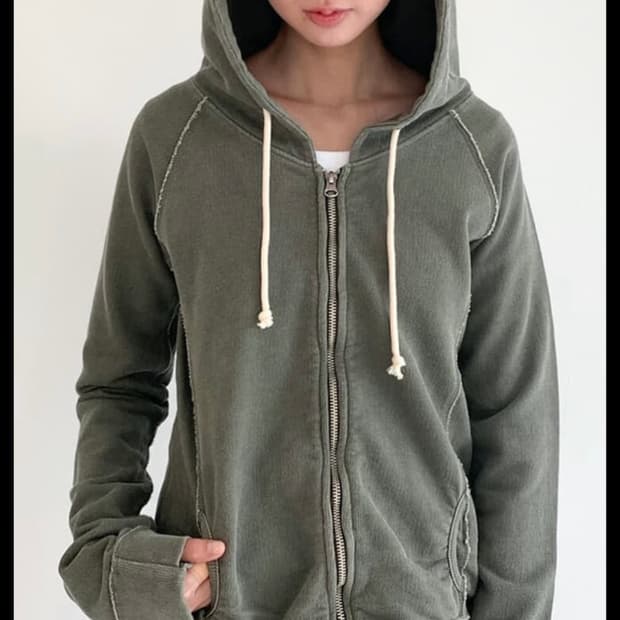 (구해요)샵페어리 washed lily hoodie 카키