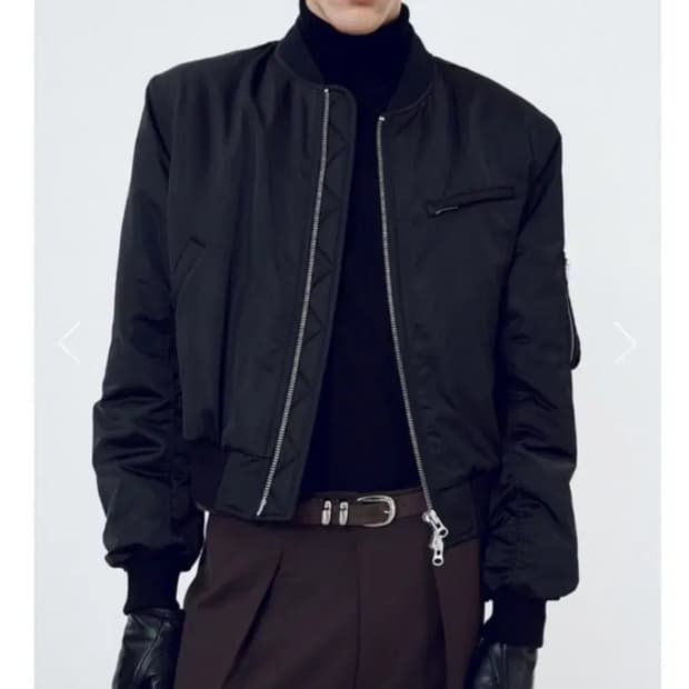 토니웩 크롭 패디드 붐버 자켓 ma1 XL