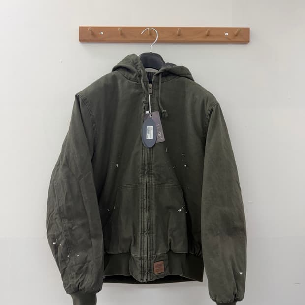 mmlg 워시드 워크 후드 자켓