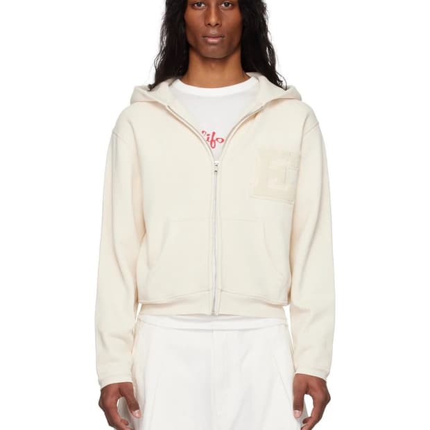 Erl varsity zip-up hoodie