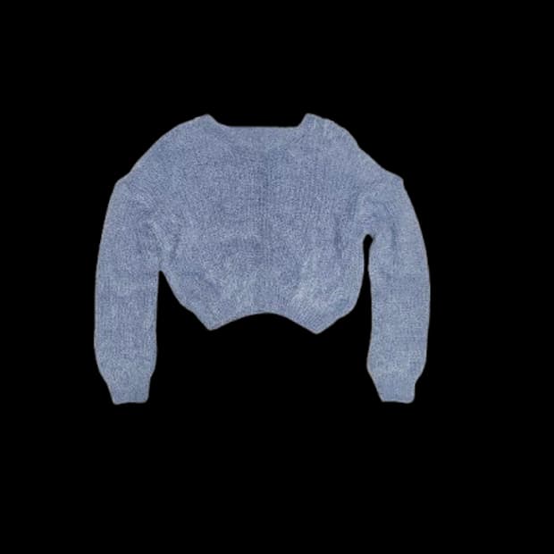 아쿠비클럽 브이넥 앙고라 니트