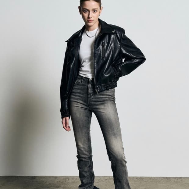 보헤미안서울 스트레이트 팬츠 그레이 S