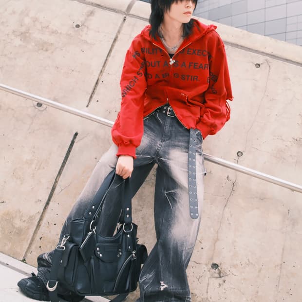 에모스탠스클럽 재패니즈 와이드 배기 진 1