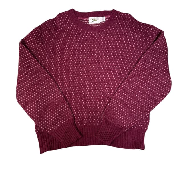 빈티지 90s 더폭스스웨터 fox sweater 버드아이 스웨터 L