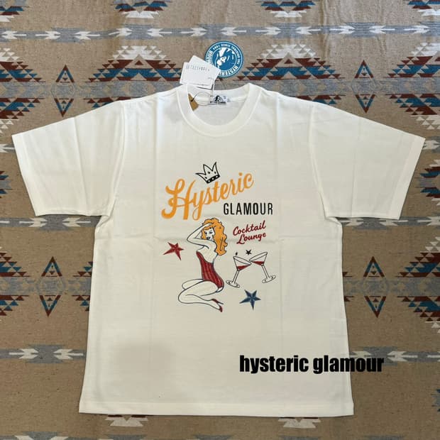 [L] 히스테릭글래머 칵테일 라운지 티셔츠 화이트