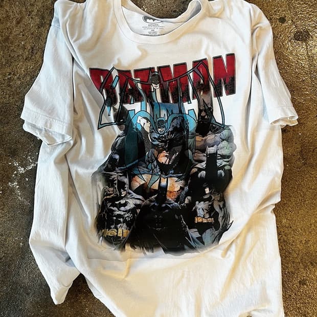 Batman 빈티지 커스텀 티셔츠