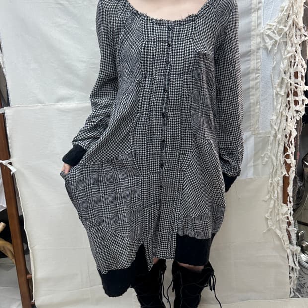 wool check shirt ops