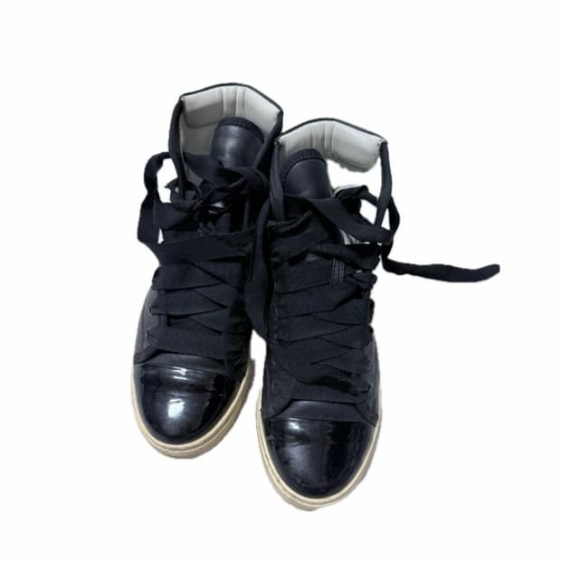 Lanvin 랑방 블랙 하이탑 스니커즈 220mm