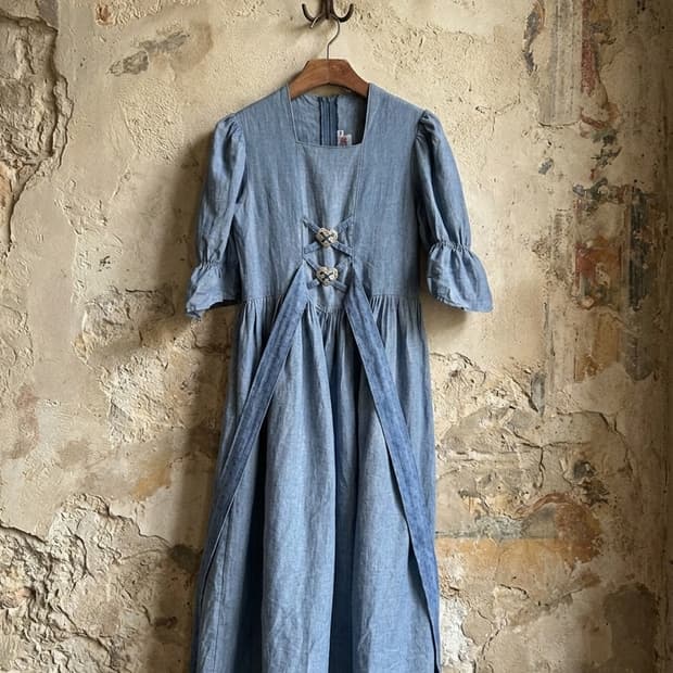 코발트  티롤리언 원피스