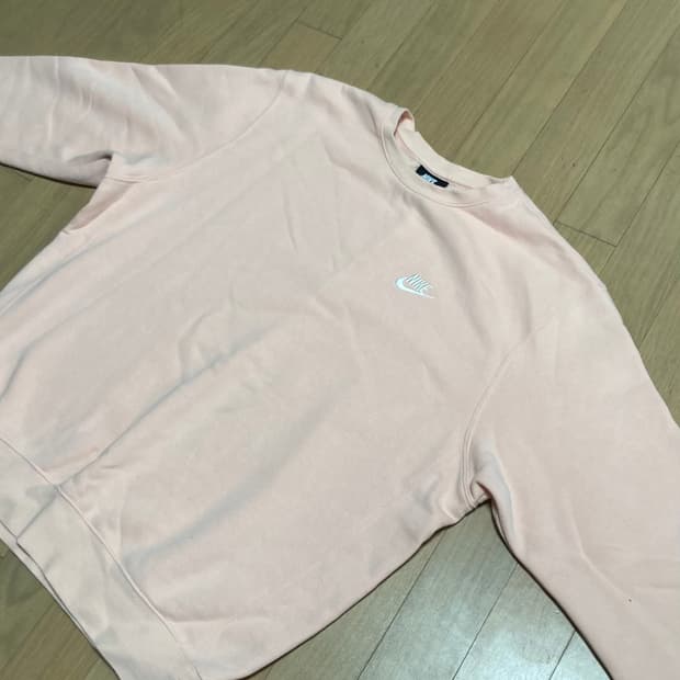 나이키 핑크 기모 맨투맨m