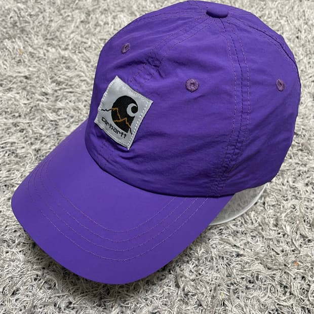 칼하트Carhartt 글씨로고 퍼플 캡 Free