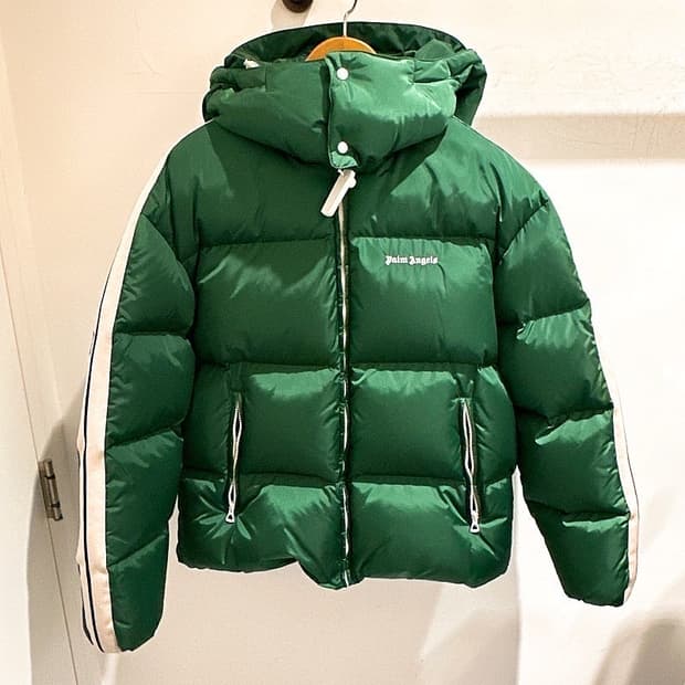 (정품/새상품) 팜 엔젤스 남성 그린 구스다운 패딩 점퍼
