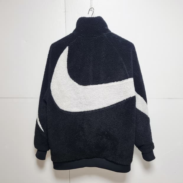 남성 나이키 리버시블 리버서블 양면 후리스 우븐 빅스우시 뽀글이 점퍼
