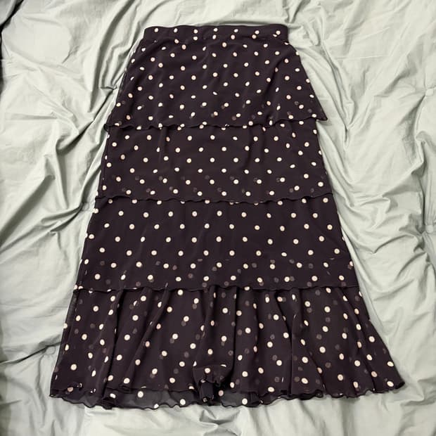 도트 롱스커트