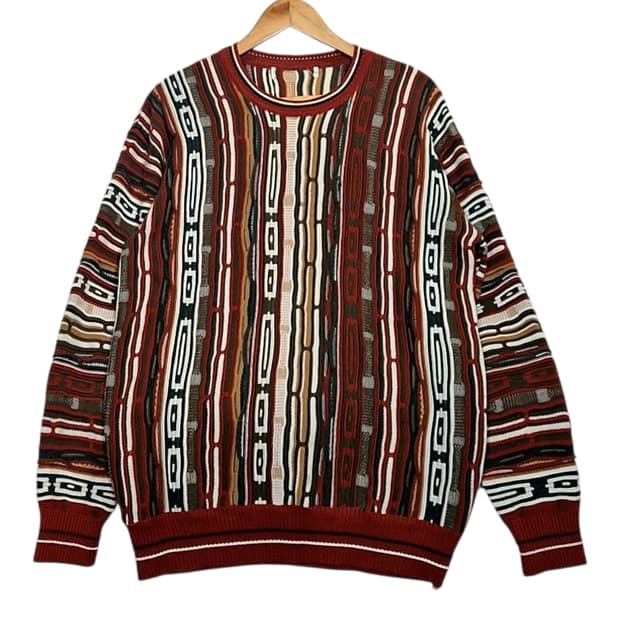 Vtg_케이블 패턴 니트