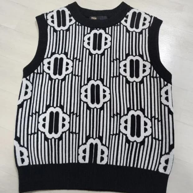 마쥬 니트조끼1표기