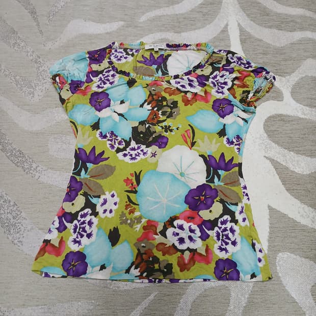 에트로 ETRO 밀라노 플로럴 티셔츠 