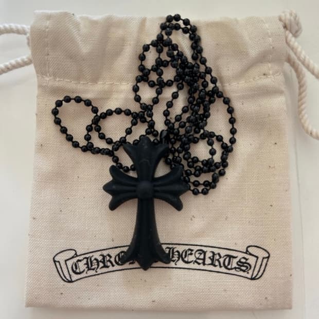 크롬하츠 실리크롬 목걸이 블랙