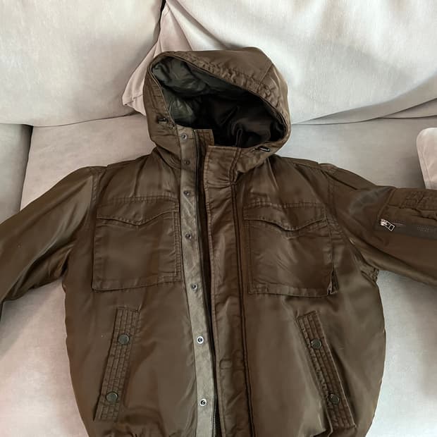 폴로 진스 90s 항공 점퍼 패딩 브라운