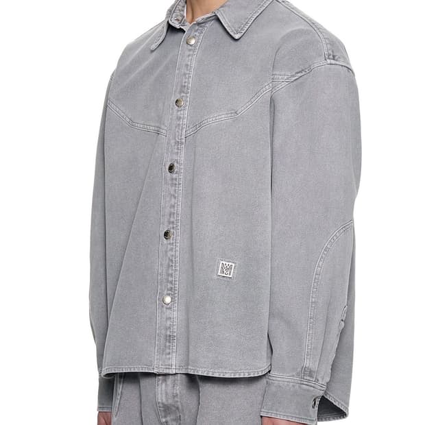 25SS 우영미 그레이 웨스턴 데님 셔츠 (택⭕️ 풀셋)