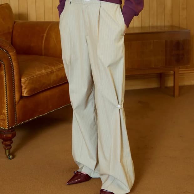 헤레틱 BUTTON TROUSER / beige