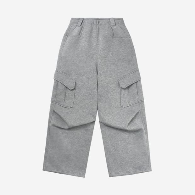 [OS] 카미엔 벌룬 카고 스웻팬츠 멜란지 그레이